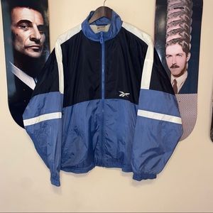 Vintage Black & Blue Reebok Track Jacket